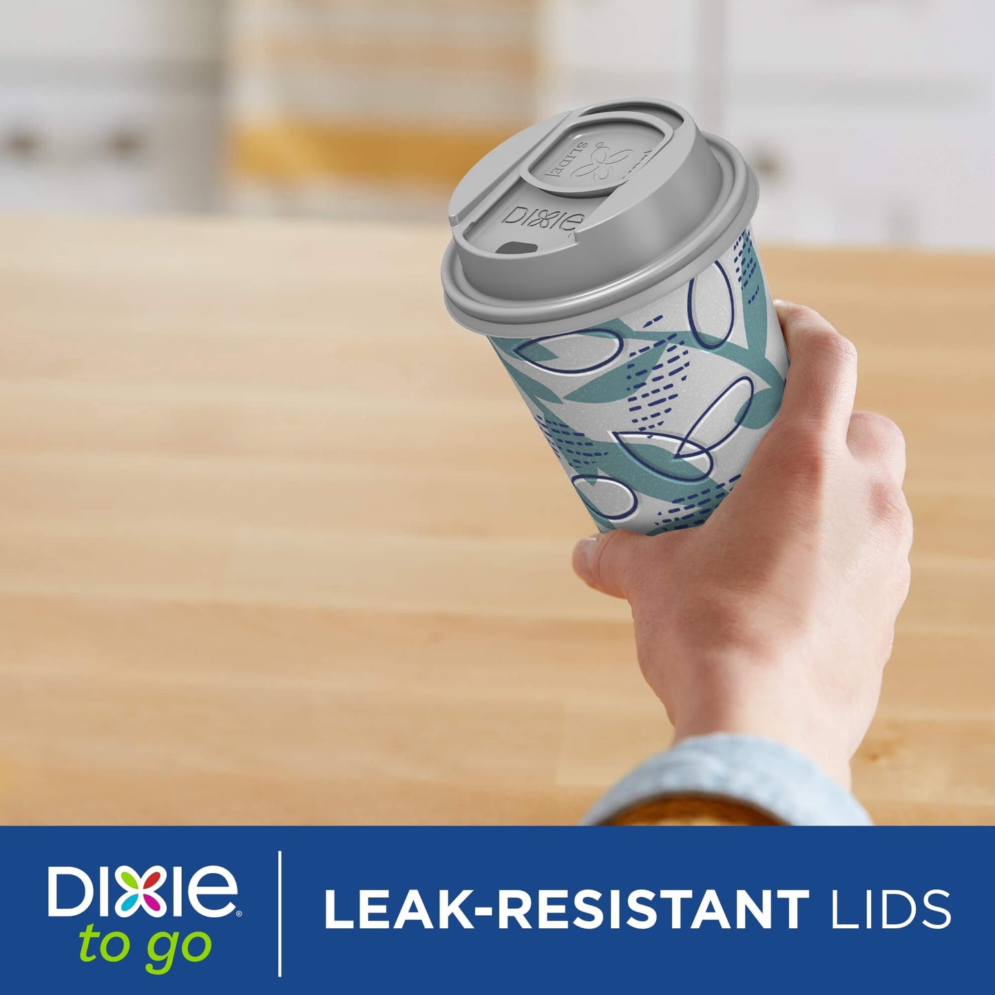 Dixie To Go Paper Coffee Cups With Lids, 16 oz, 108 Count (6 packs of 18 cups), Disposable Insulated Paper Cups for On-The-Go Hot or Cold Beverages