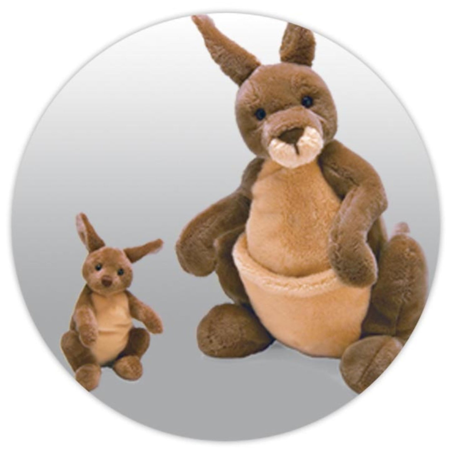 GUND Jirra Kangaroo with Removable Joey Plush, Stuffed Animal for Ages 1 and Up, Brown, 10”