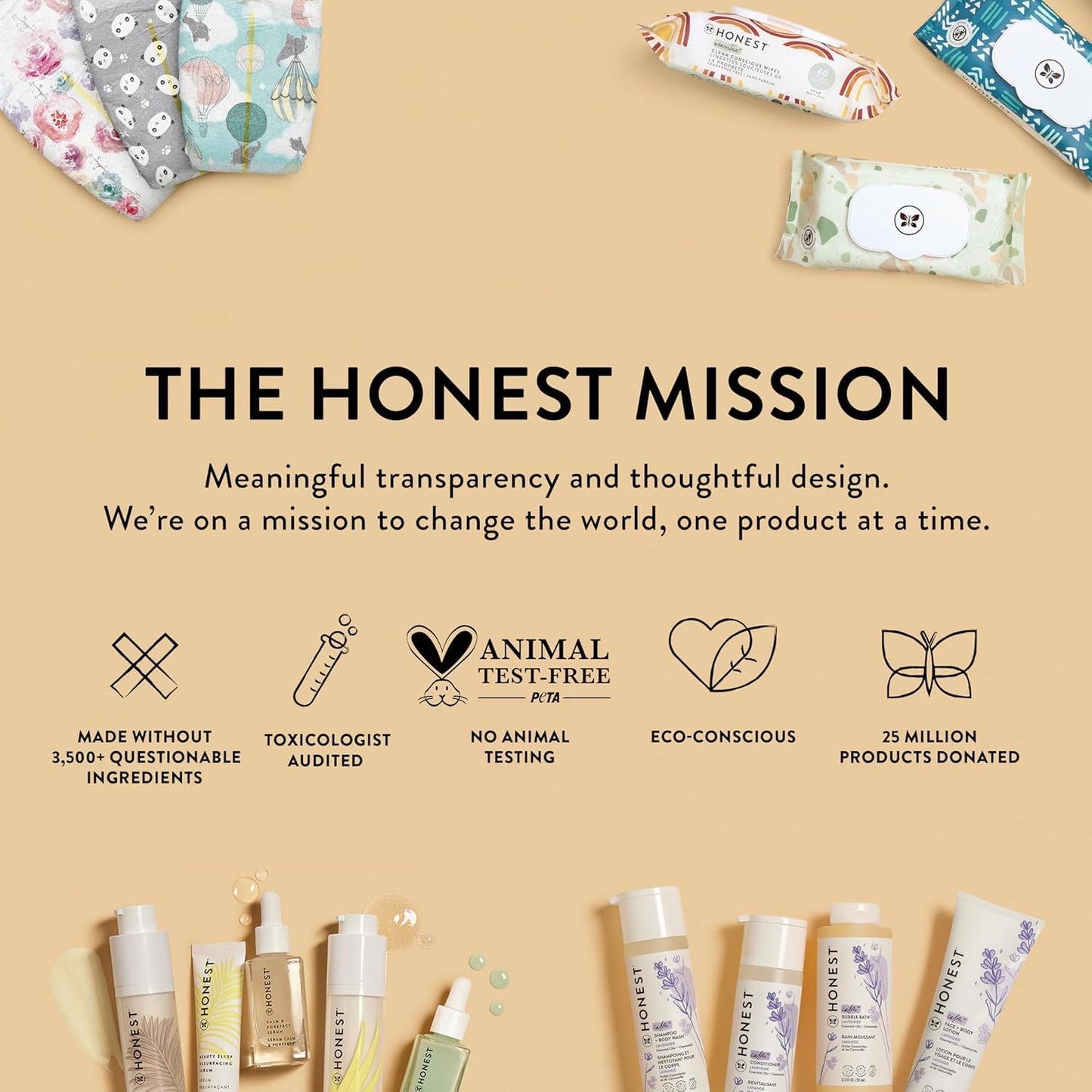 The Honest Company Foaming Bubble Bath Refill Carton | Gentle for Baby | Naturally Derived, Tear-Free, Hypoallergenic | Lavender Calm, 32 fl oz