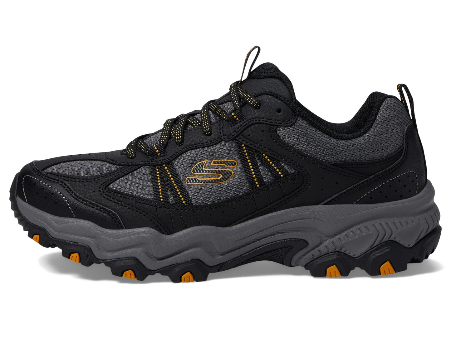 Skechers Men's Stamina at Upper Stitch, Black/Black, 14