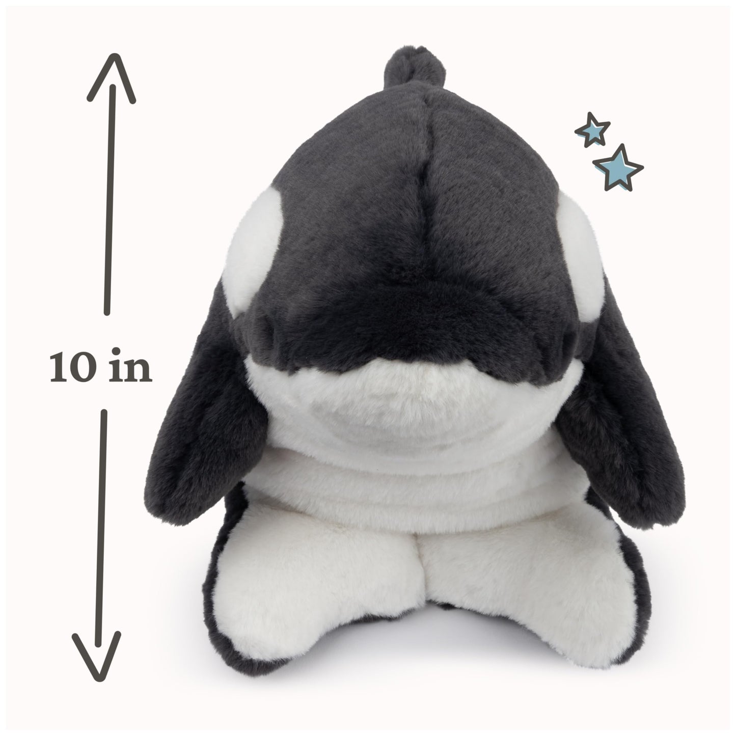 GUND Flynn Orca Whale Plush, Premium Whale Stuffed Animal for Ages 1 and Up, Black/White, 10”