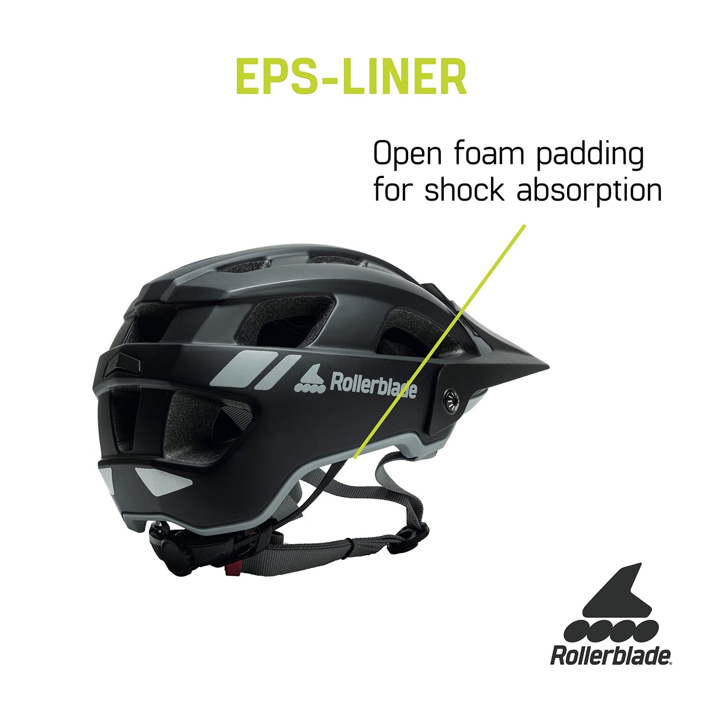 Rollerblade X-Helmet, Unisex, Black Medium