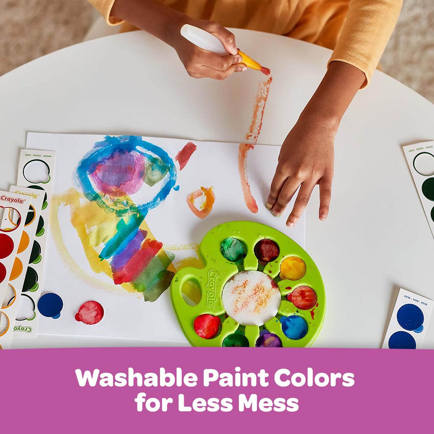 Crayola Watercolour Paint Set, Pop & Paint Palette, Washable Kids Paints, Gift