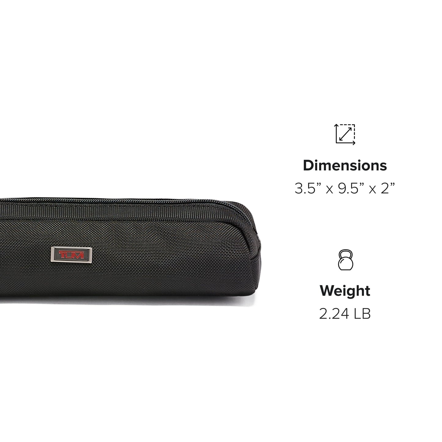 TUMI - Alpha Electronic Cord Pouch - Travel Tech Pouch Organizer for Cord, Cable, Charger & Accessories - Zip Entry - Black