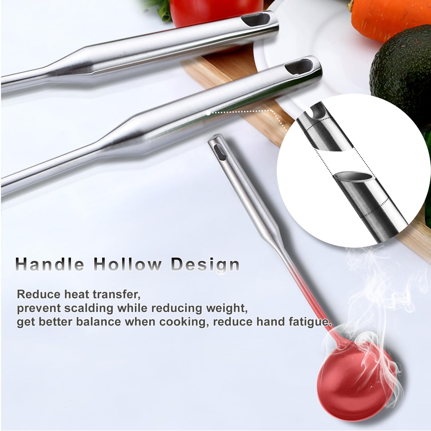 NIITAWH Stainless Steel Kitchen Utensils 12 Pcs, Small Cooking Utensils Set,Spatulas,Ladle,Skimmer,Tunners,Serving Spoon,Spaghetti Spoon,Fork,Potato Masher,Egg Whisk,Tongs,Dishwasher Safe