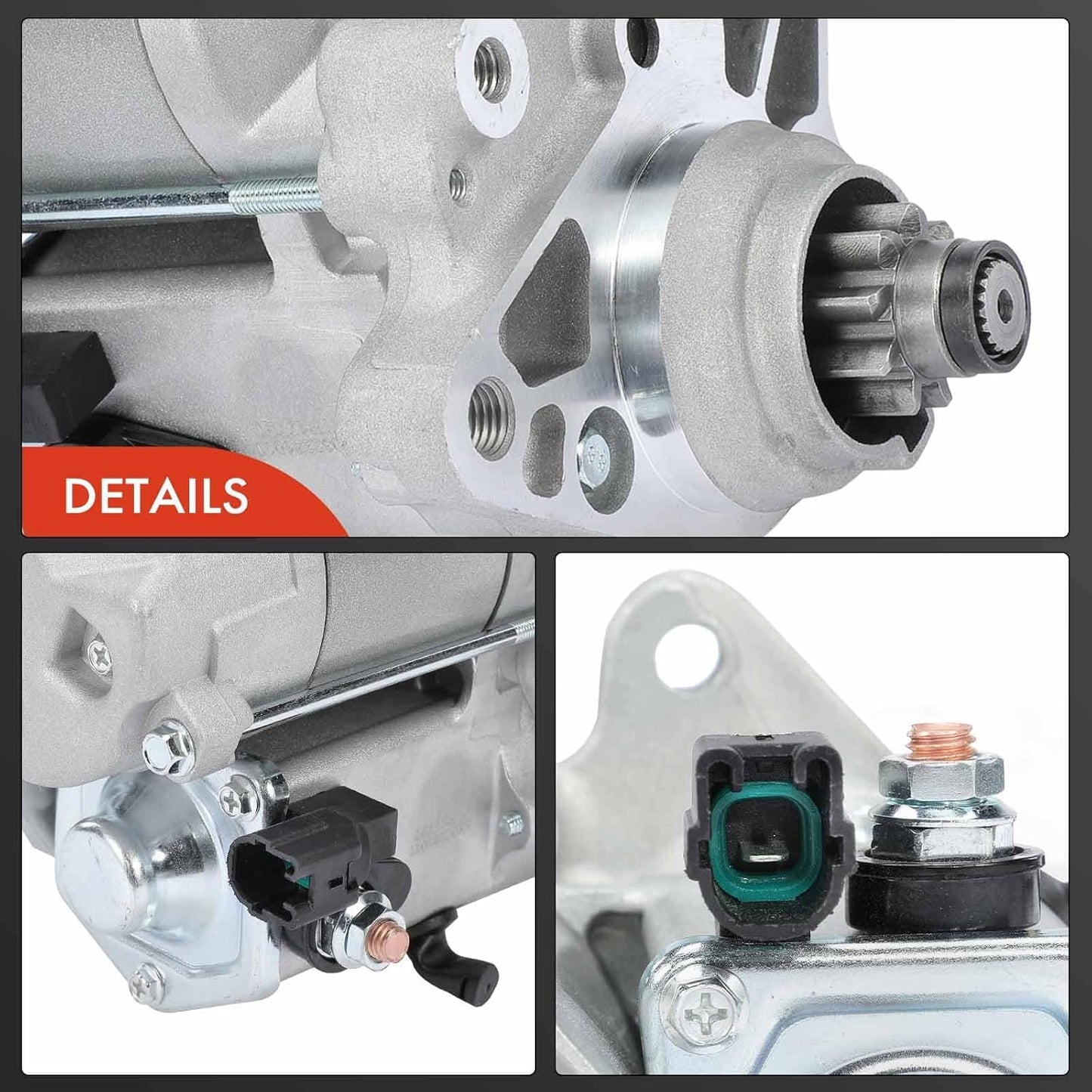 A-Premium Starter Motor Compatible with Toyota Tundra 2000-2009, 4Runner 2003-2009, Sequoia 2001-2005 & Lexus GX470 2003-2004, 4.7L, 12V 1.4KW Clockwise 9-Tooth, Replace# 228000-8800, 9622809-880
