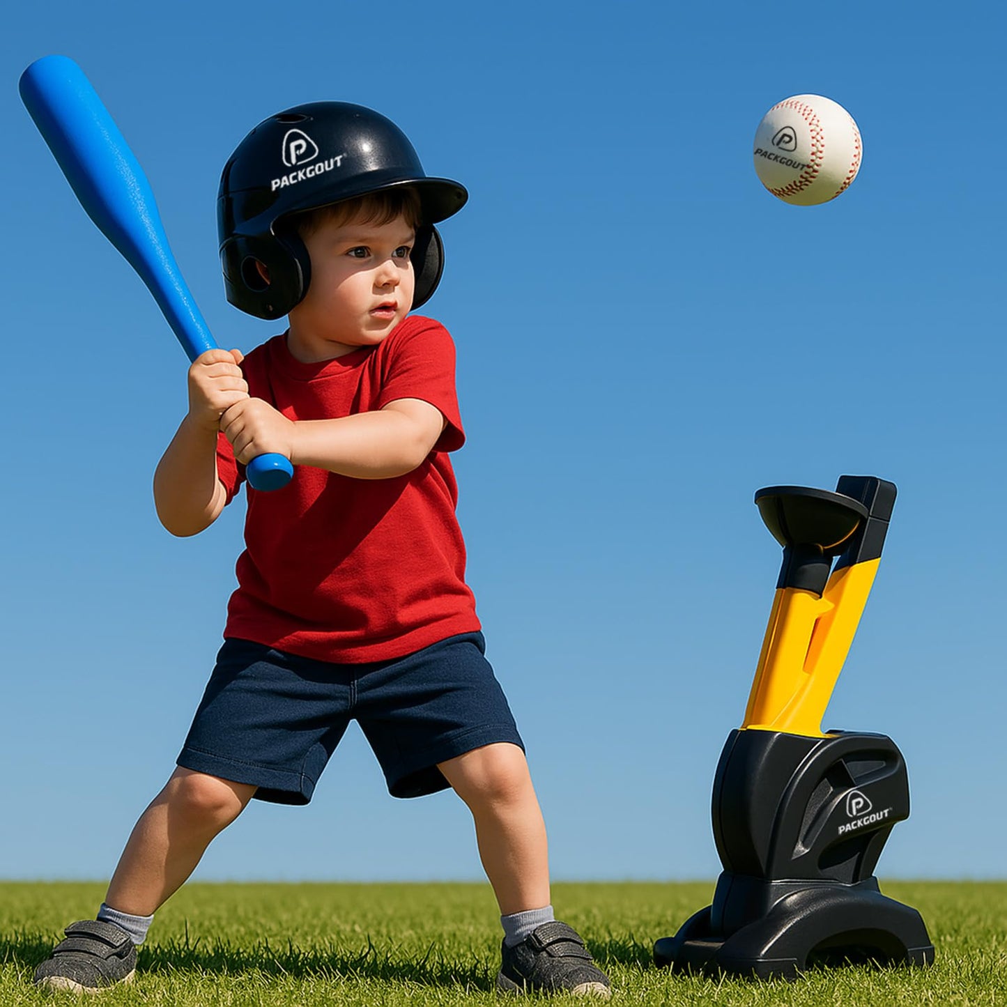 PACK&GOUT 9 Inch Soft BaseBalls,2pcs