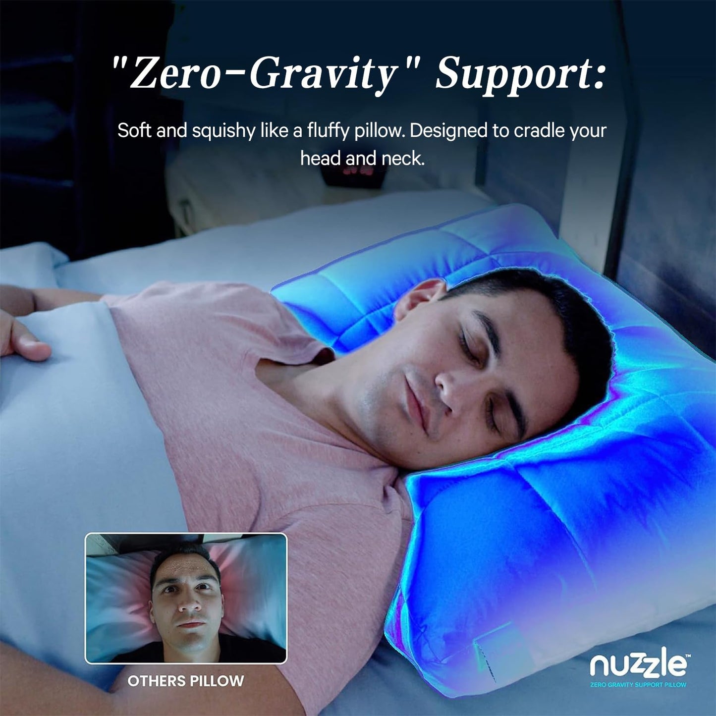 Nuzzle Queen Size Adjustable Firm Pillow – Hotel Luxury Neck Support, Height Adjust Soft Cooling Pillow for Back, Stomach or Side Sleepers-Home Gift