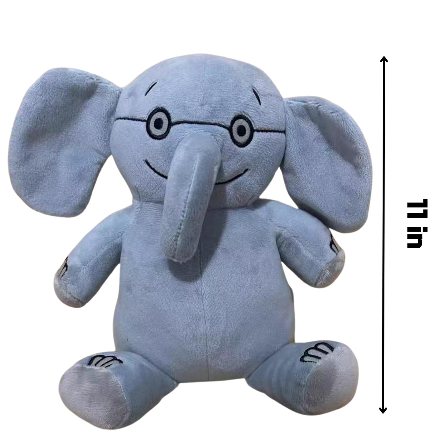 Malvjun Pair of Elephant & Piggie Soft Stuffed Animal Plush Toys, Elephant and Pig Plush Toy Set for Book Buddies Stuffed Animals, Ideal Gift for Birthday Christmas Valentine's Day Room Decoration