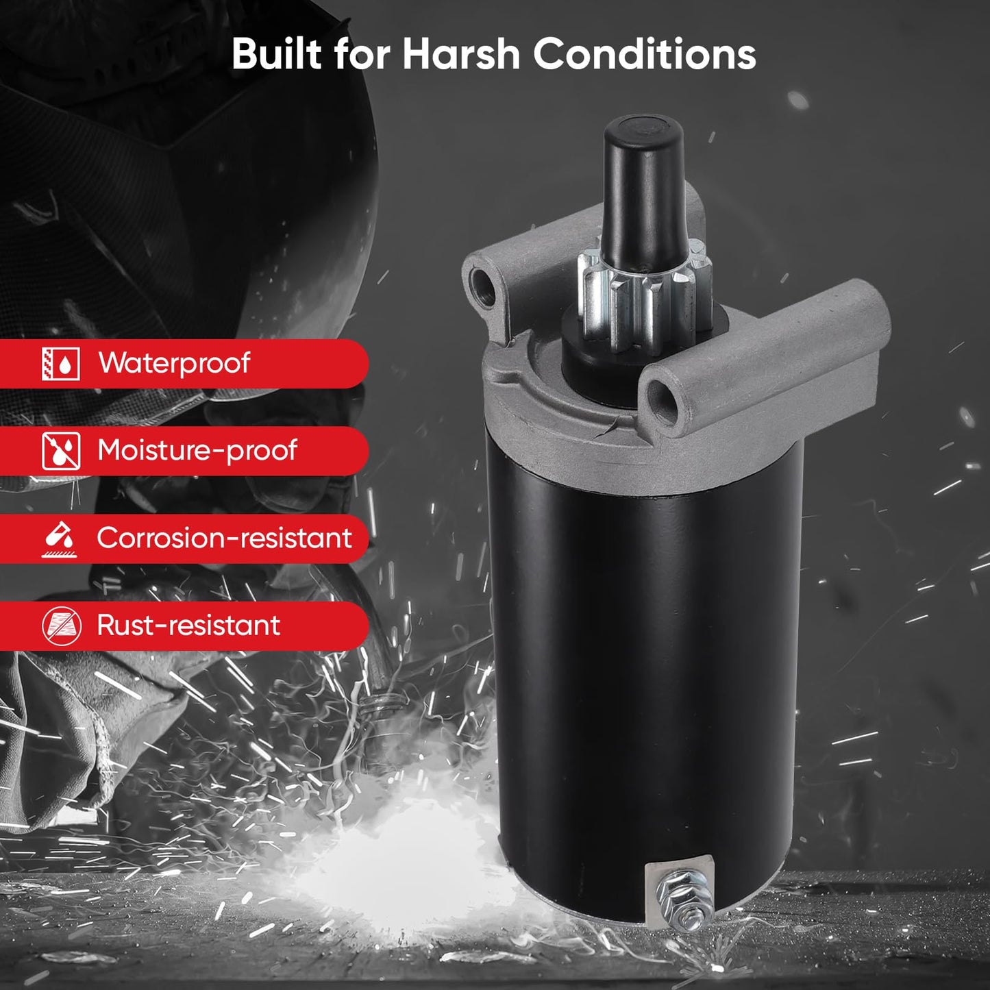 Kohler Starter Replacement 7000 Series Courage Compatible for 20 21 22 23 24 25 26HP KT715 KT725 KT730 KT735 KT740 KT745 SV710 SV715 SV720 SV730 SV735 SV740 SV810 SV820 SV830 SV840 3209801