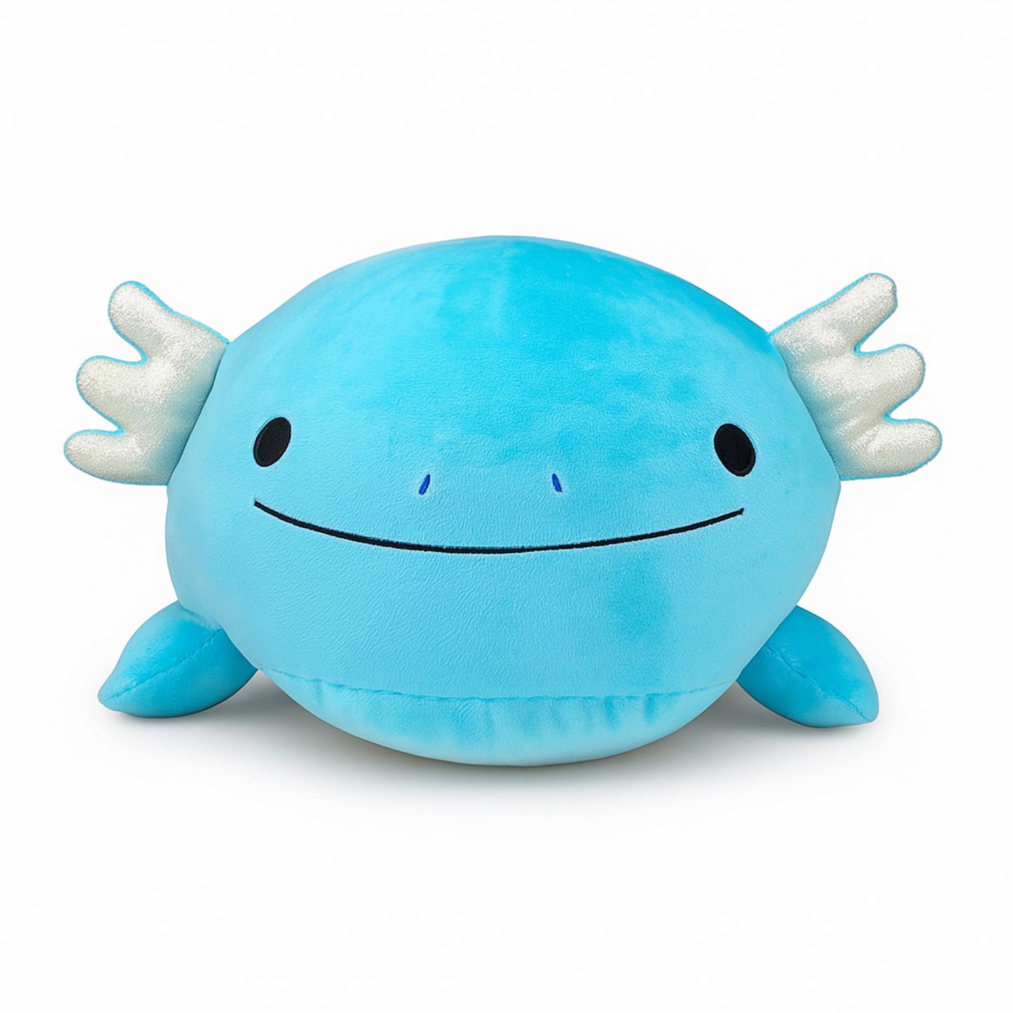 Pineapple Axolotl Plush Toy, 24" Axolotl Stuffed Animal Plushie, Giant Squish Toy, Cute Plushies Kawaii, Gifts for Kids, Girls, Boys, Toddlers (Blue)