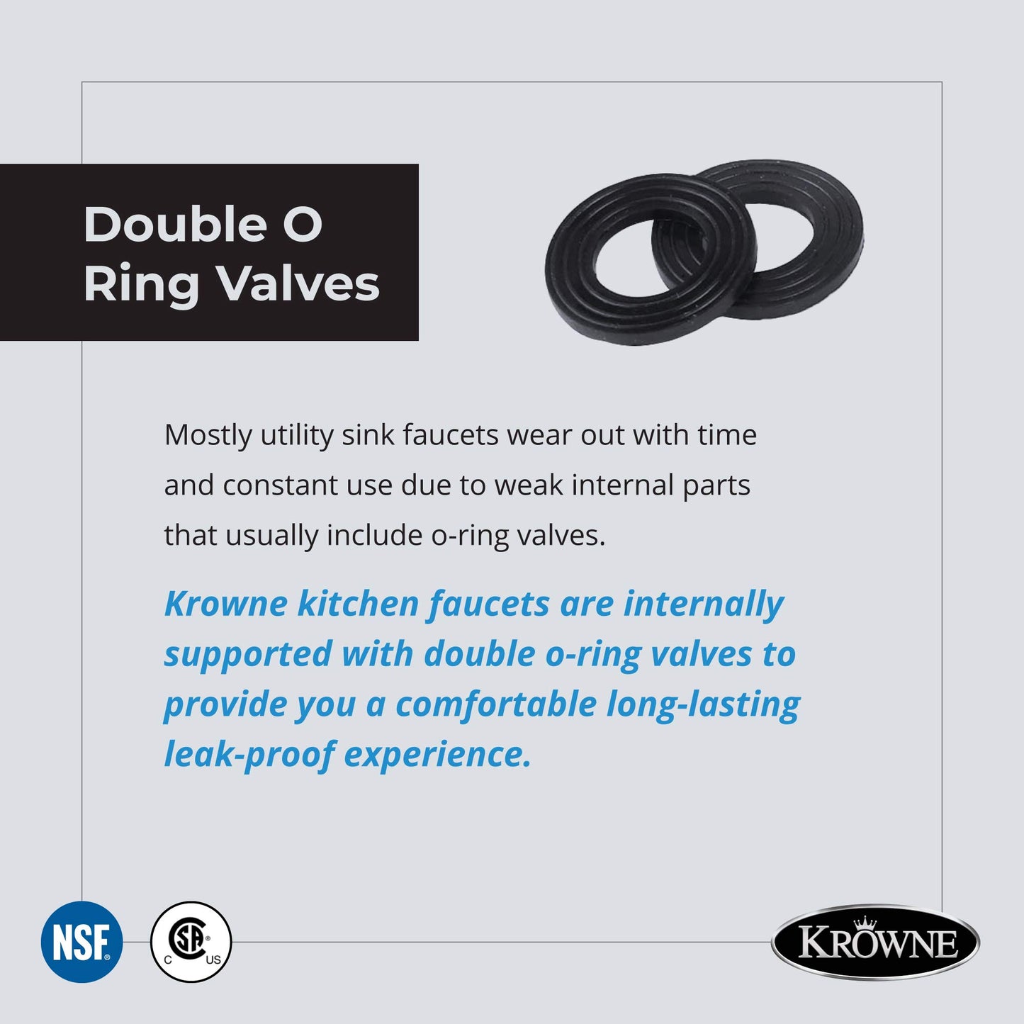 Krowne Silver Series 10-410L Wall Mount Kitchen Faucet with 4” Center Mount 10" Swing Spout and 1/2" NPS Male Inlets for Utility Sink Commercial Food Industry Restaurant | 10"L x 8"D, Chrome, NSF