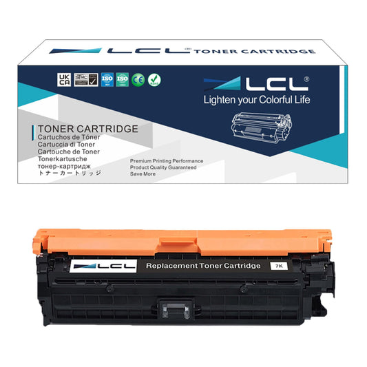 LCL Remanufactured Toner Cartridge Replacement for HP CE740A 307A CP5225 CP5225n CP5225dn (1-Pack Black)