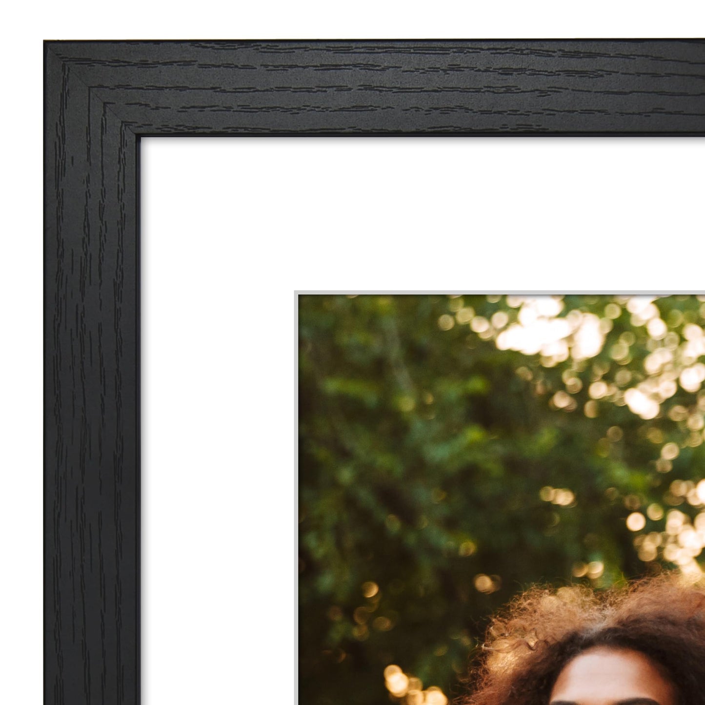 Americanflat 26x32 Poster Frame - Black Engineered Wood with Polished Plexiglass - Matted to 22x28 Photo Size - Hudson Collection - Wide Picture Frame for Wall Display - Black