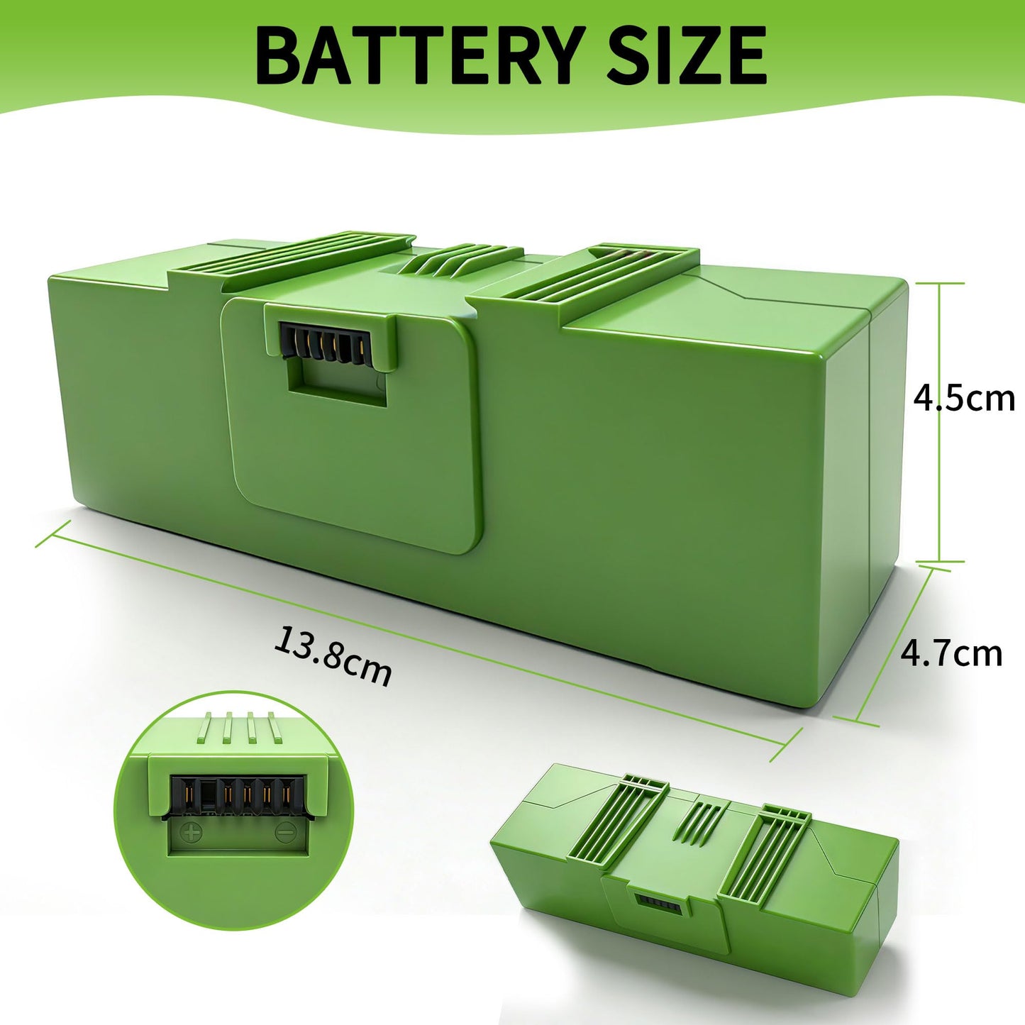 ABL-F 75Wh Replacement Li-ion Battery Compatible with iRobot Roomba j & i Series j7 j7+ j7plus i7 i7+ 7150 7550 j9 j9+ i8 i8+ i8550 / e Series e5 e5150 e5152 e5154 e5158 e6 e6198 i3 i3+ 3150 3158