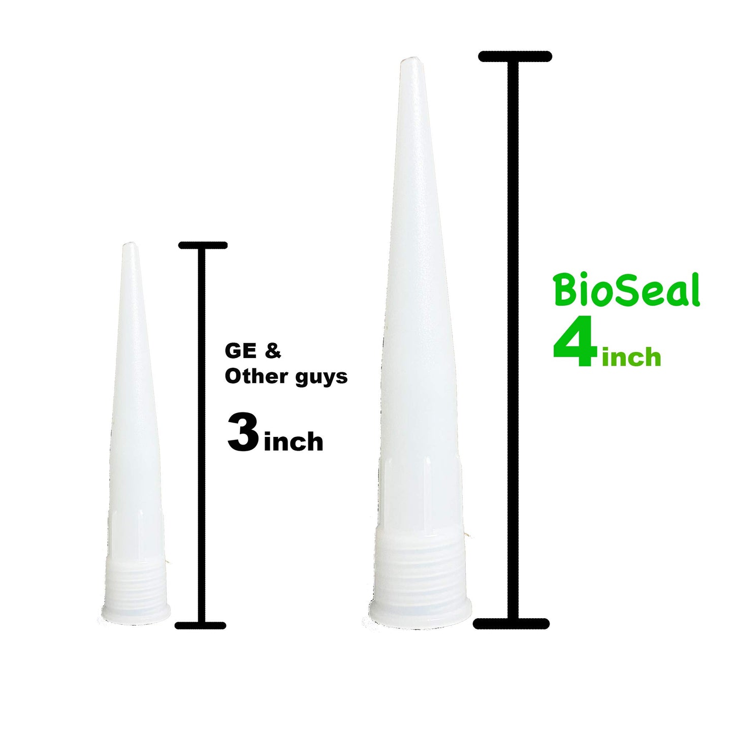 Clear BioSeal Waterproof Caulk & Sealant 100% RTV Silicone Sealant, 10oz Cartridge, Low Odor & Won't Yellow Silicone Clear, (Pack of 10)