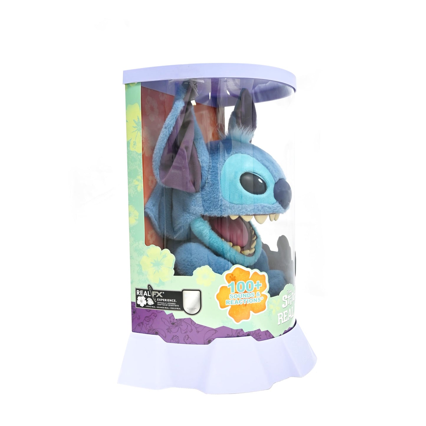 Disney Stitch Interactive Animatronic Pet| REALFX | Looks, Feels, Sounds Real! Over 100 Sounds and Reactions | Officially Licensed | Reacts to Touch & Movement