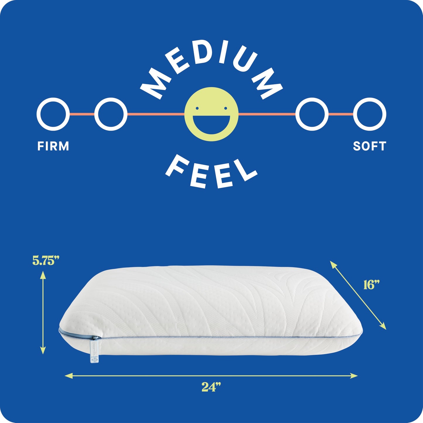 Sealy Dreamlife Queen Size Memory Foam Cooling Pillow with Surface Guard Technology, Removable Machine-Washable Cover, 1 Year Limited Warranty, White (2 Pack)
