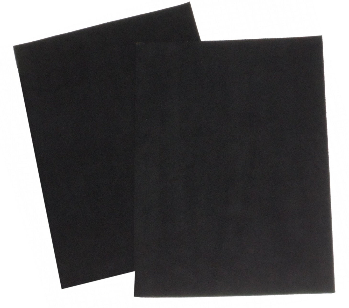 Premium Quality Suede Sheets 8.5"x12" with Super-Strong self-Adhesive Backing. Ideal for Making Peel-and-Stick (self-Stick, Stick-on) Soles for Dance Shoes [SUEDE-DIY-2pk-black].