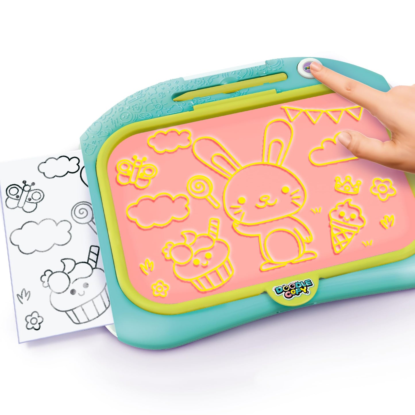 Canal Toys Doodle Copy – Reusable Doodle & Drawing Pad for Kids - Create, Trace & Draw, Print and Color; 50 templates
