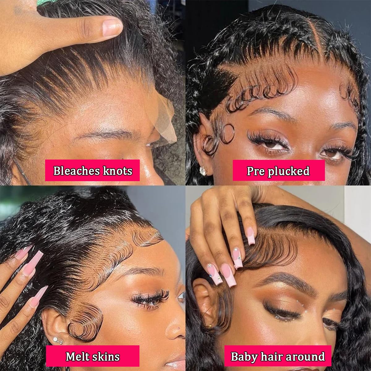 Lovelyworld Deep Wave Lace Front Wigs Human Hair 30 inch 200 Density 13X4 HD Deep Curly Lace Front Human Hair Wig Lace Frontal Human Hair Wigs for Women