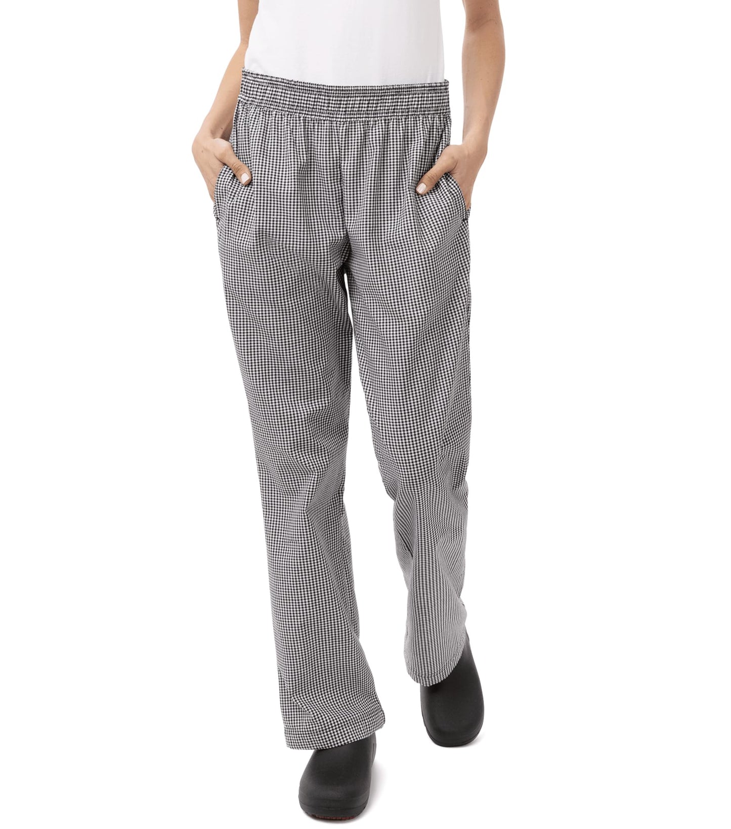 Chef Works Women's Essential Baggy Chef Pants, Small Check, Large