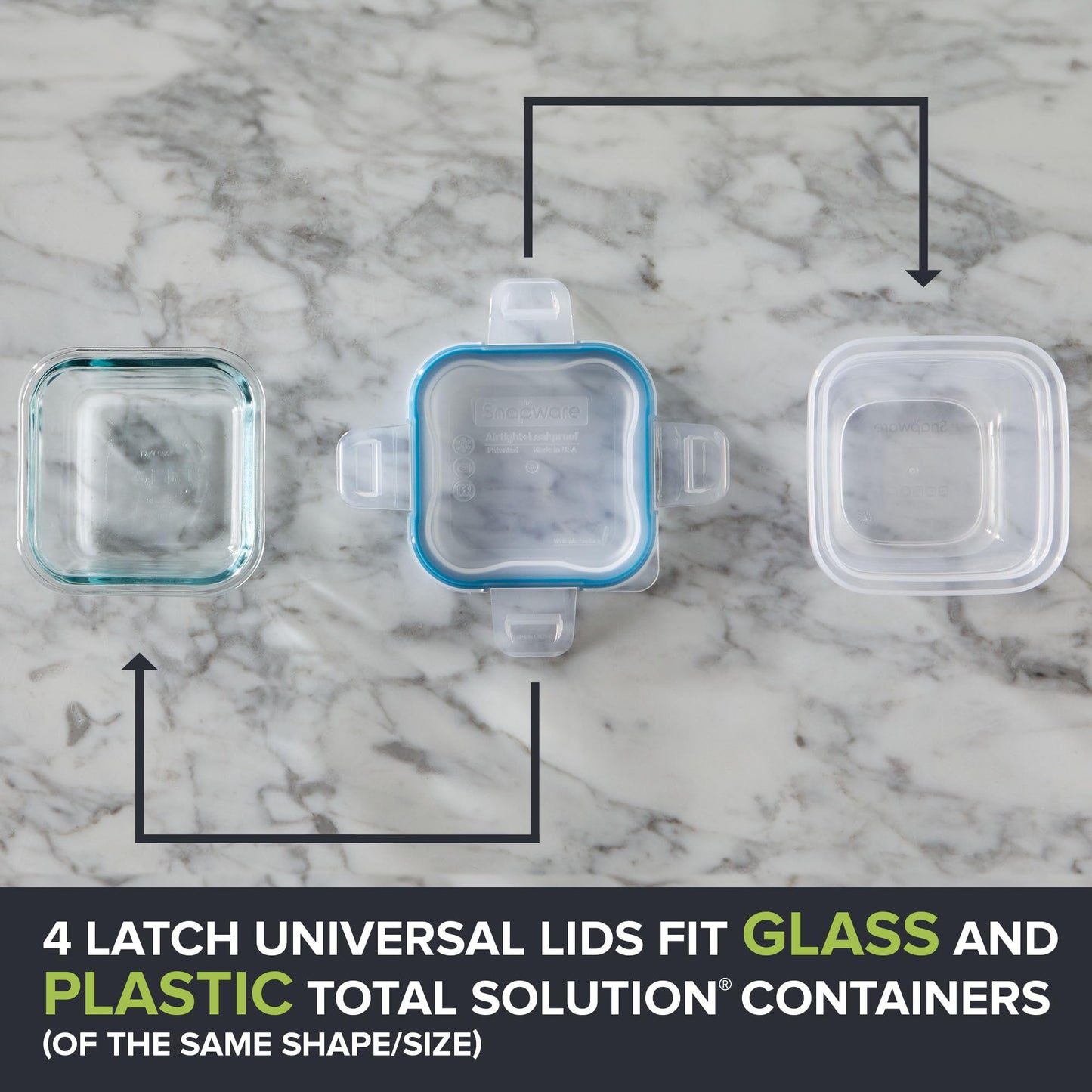 Snapware Plastic Total Solution (21-Pack) Large Food Storage Containers Set, Meal Prep Containers with Plastic BPA-Free Lids & 4 Locking Tabs, Microwave, Dishwasher, and Freezer Safe