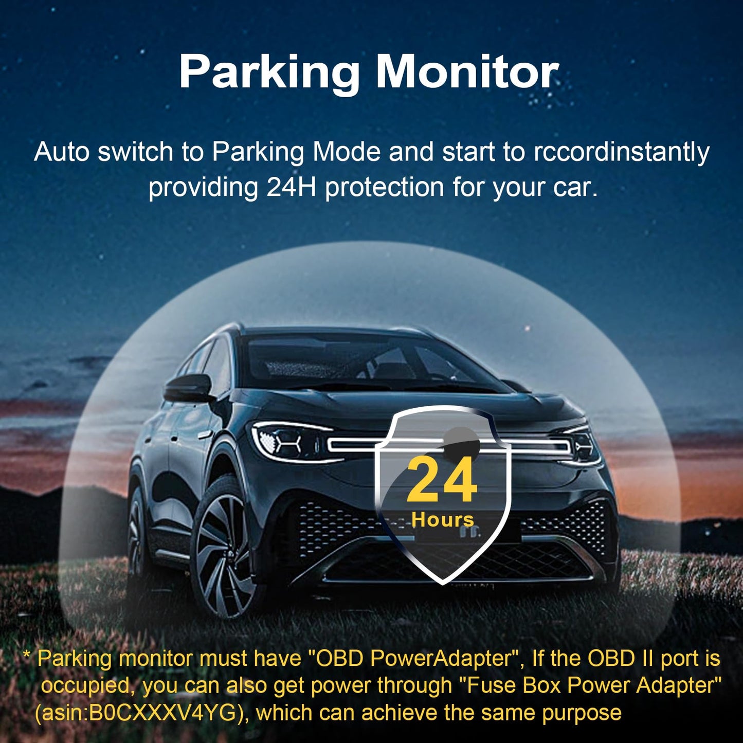 Fuse Box Power Adapter for mangoal Dash Cams, Upgrade Parking Monitoring, Hardwire Wire Kit Accessories