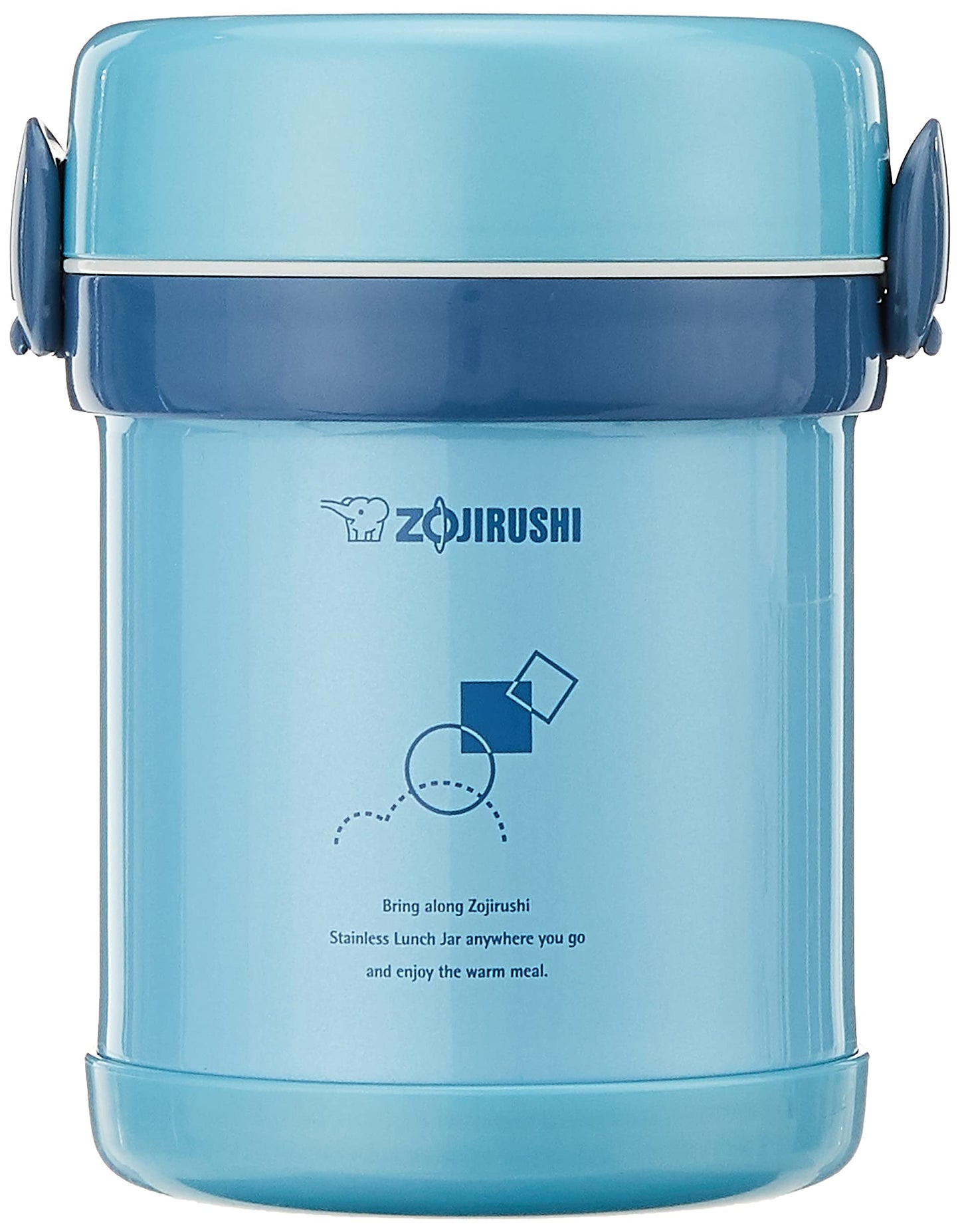 Zojirushi SL-MEE07AB Ms.Bento Stainless Lunch Jar, Aqua Blue