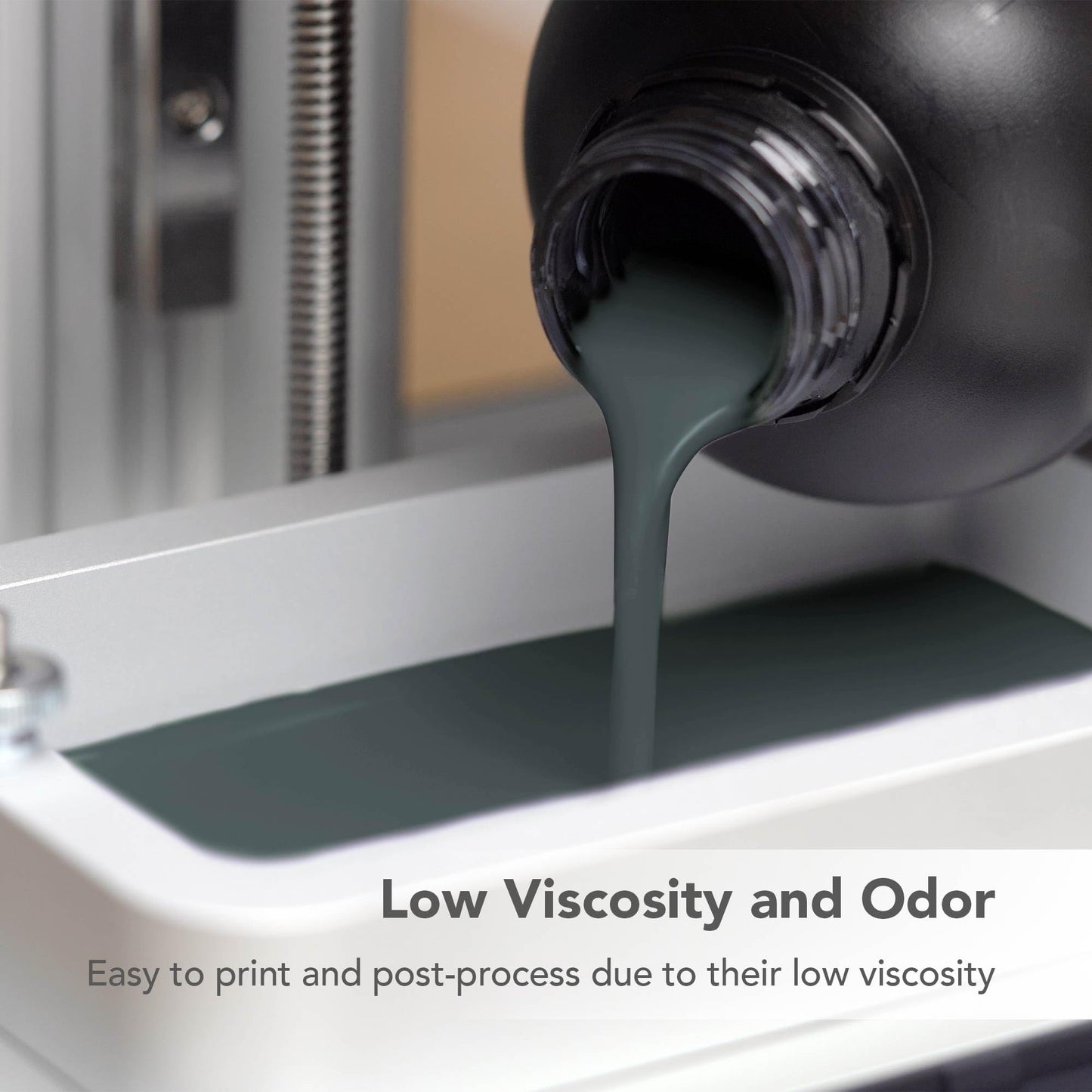 phrozen Aqua Hyperfine Photopolymer Resin for 9K, 12K or Higher Resolution 3D Printers, 405nm LCD UV-Curing 3D Printing with Low Shrinkage & Superior Precision, Smooth Surface Finish (Graphite, 1KG)