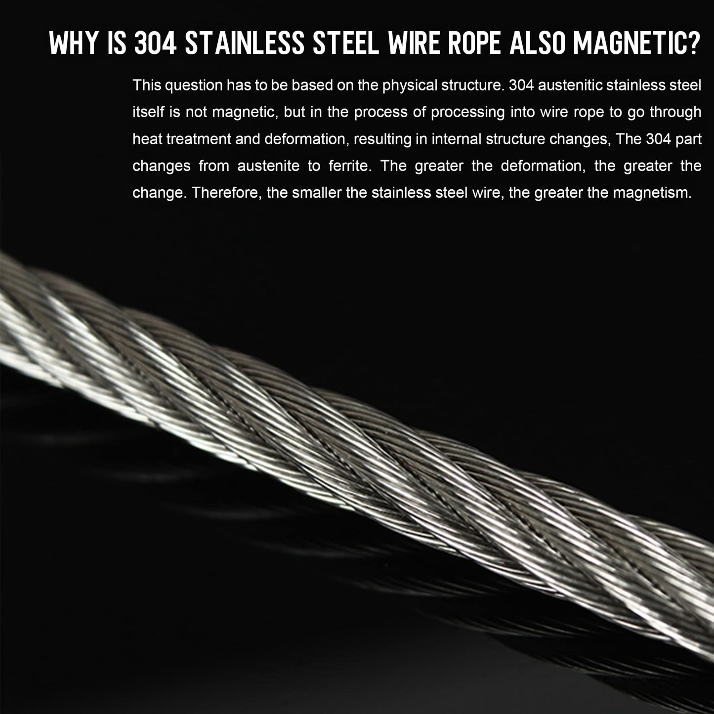1/16 Wire Rope, 1000FT 304 Stainless Steel Cable with 300Pcs Crimp Sleeves, Aircraft Grade, 7x7 Strand, 368lbs Breaking Strength, for Garden Trellis, Clothesline, Railing,Trellis