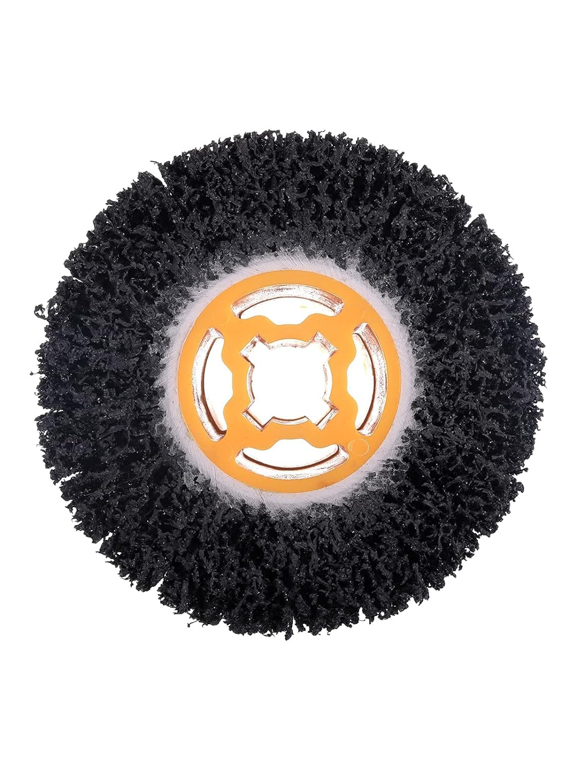 Rocaris 6 Pack Abrasive Drum Paint and Rust Remover, 40 Grit Abrasive Wheel Wire Drawing Polishing Wheel for Wood Metal Surface Polishing, 4.5" x 4"