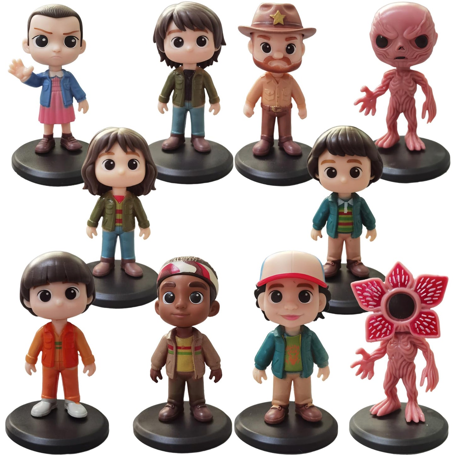 Fomuson 10Pcs Stranger Figure,Character Model Collectable Figure Creative Gift for Fans