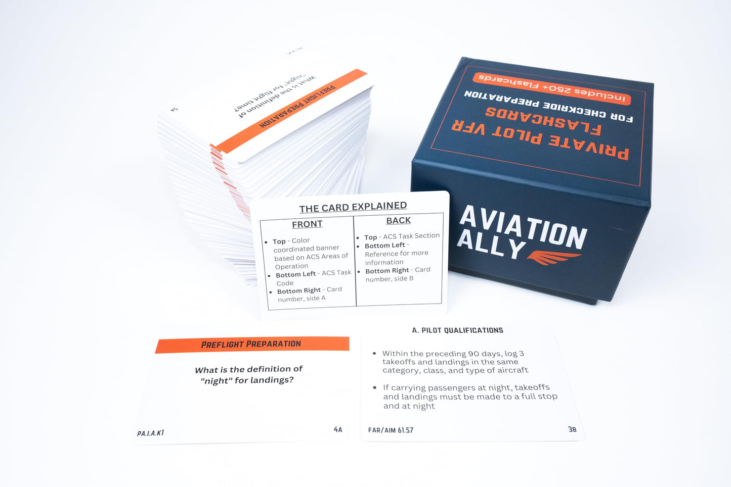 Private Pilot VFR Flashcards for Checkride Oral Exam Preparation - 260 Cards Covering Essential Aviation Topics