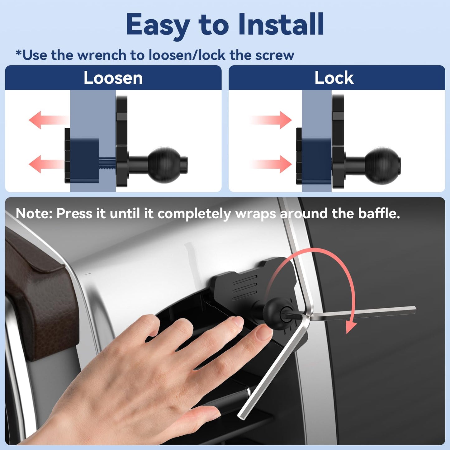 Kaishengyuan Car Vent Magnetic Charging Phone Mount Compatible with 2012 2013 2014 2015 Toyota Tacoma, Metal Cell Phone Holder 2nd Tacoma Accessories Cradles Bracket Stand for All Smartphones