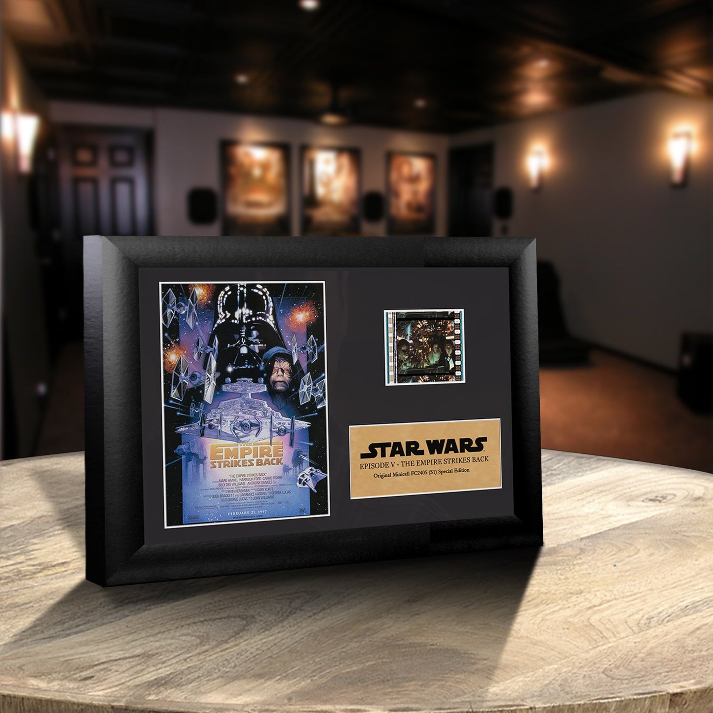 FilmCells Star Wars Episode V - The Empire Strikes Back - Officially Licensed Collectible 7” x 5” MiniCell Desktop Presentation USFC2405