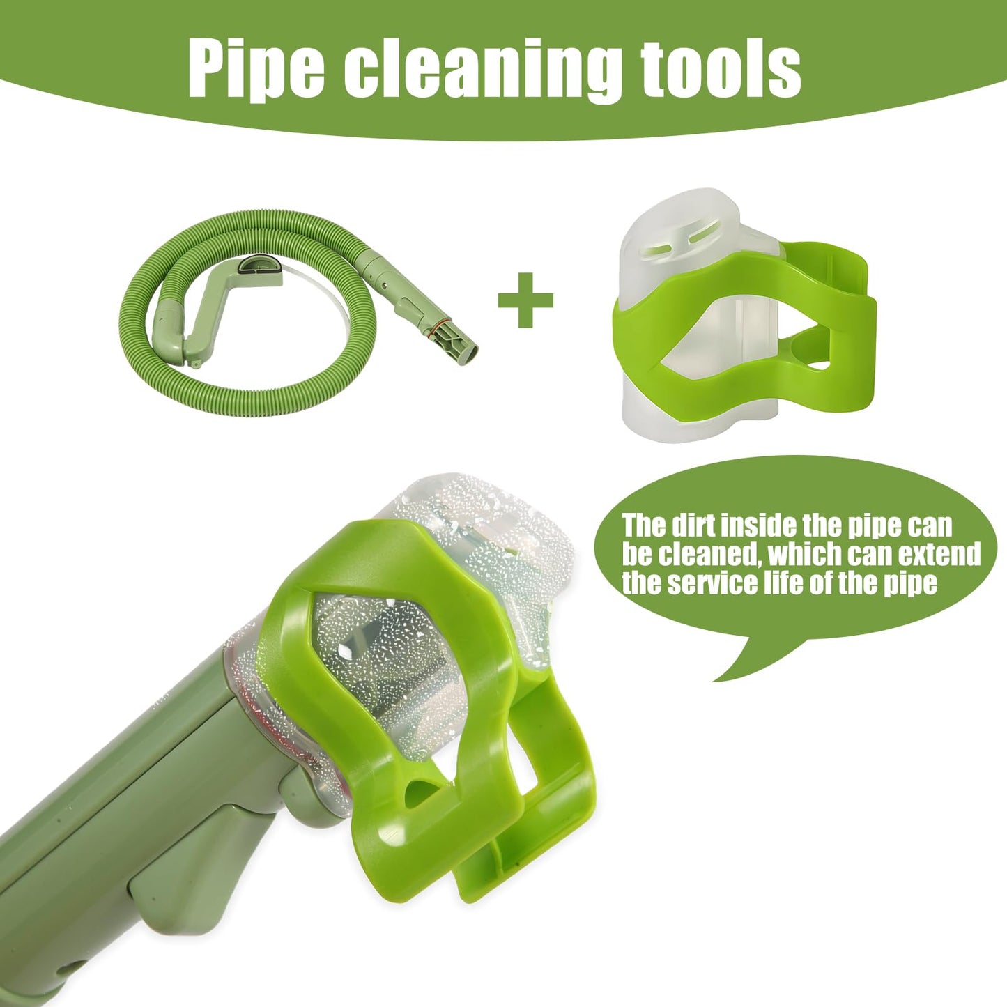 Upgraded Little Green Machine Hose and Handle Replacement Parts for Bissell 1400B 1425 1400M 3353 3369 3in Cleaning Brush, Cleaning Tool, Gap Brush, Cleaning Hose Component Part Number 2037152