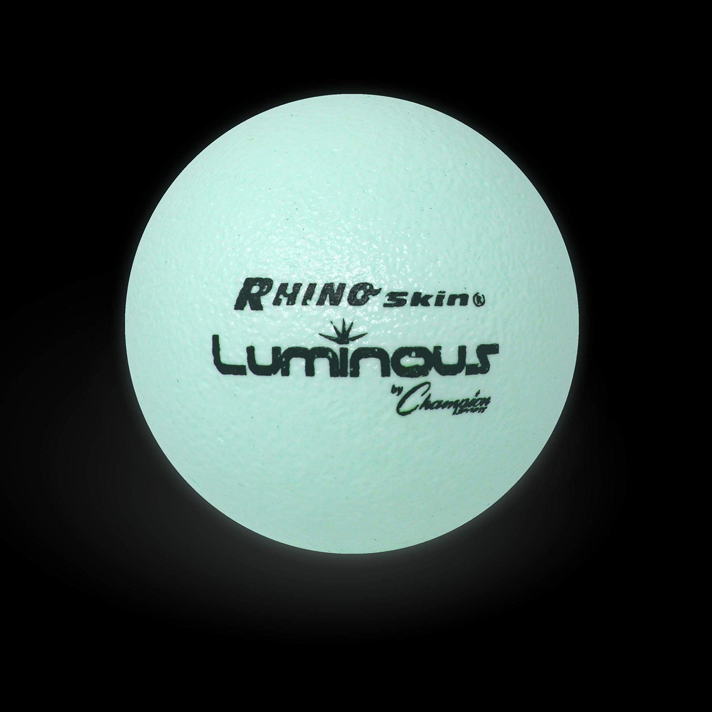 Champion Sports Premium Rhino Skin Dodgeballs with Mesh Storage Bag, Set of 6 - Glow in the Dark Playground Balls for Outdoor Games and Gym Class - Low Bounce Dodgeballs