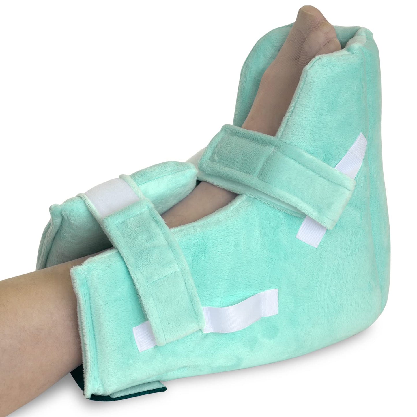 NYOrtho Heel Protectors For Pressure Sores - Soft Fabric Heel Protector - Heel Offloading Boot With Cooling Gel Pack - Ankle Pillow For Ulcers - Made in USA
