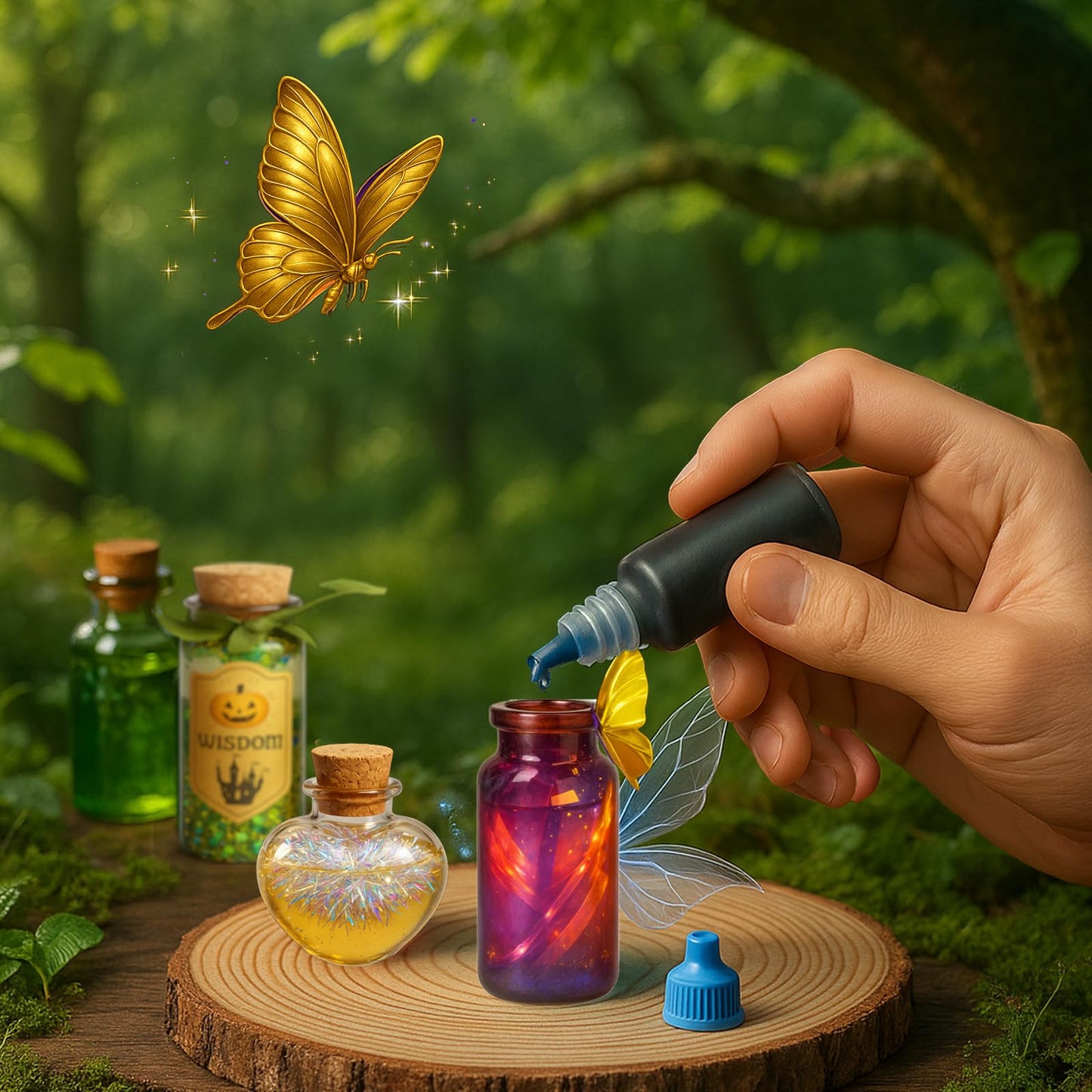 AMIZEY Potion Making Kit for Kids – 20 Bottles with Magic Growing Tree, Arts and Crafts for Kids, Christmas Decorations Gifts for Girls Ages 6-12 (Magic Growing Crystal)