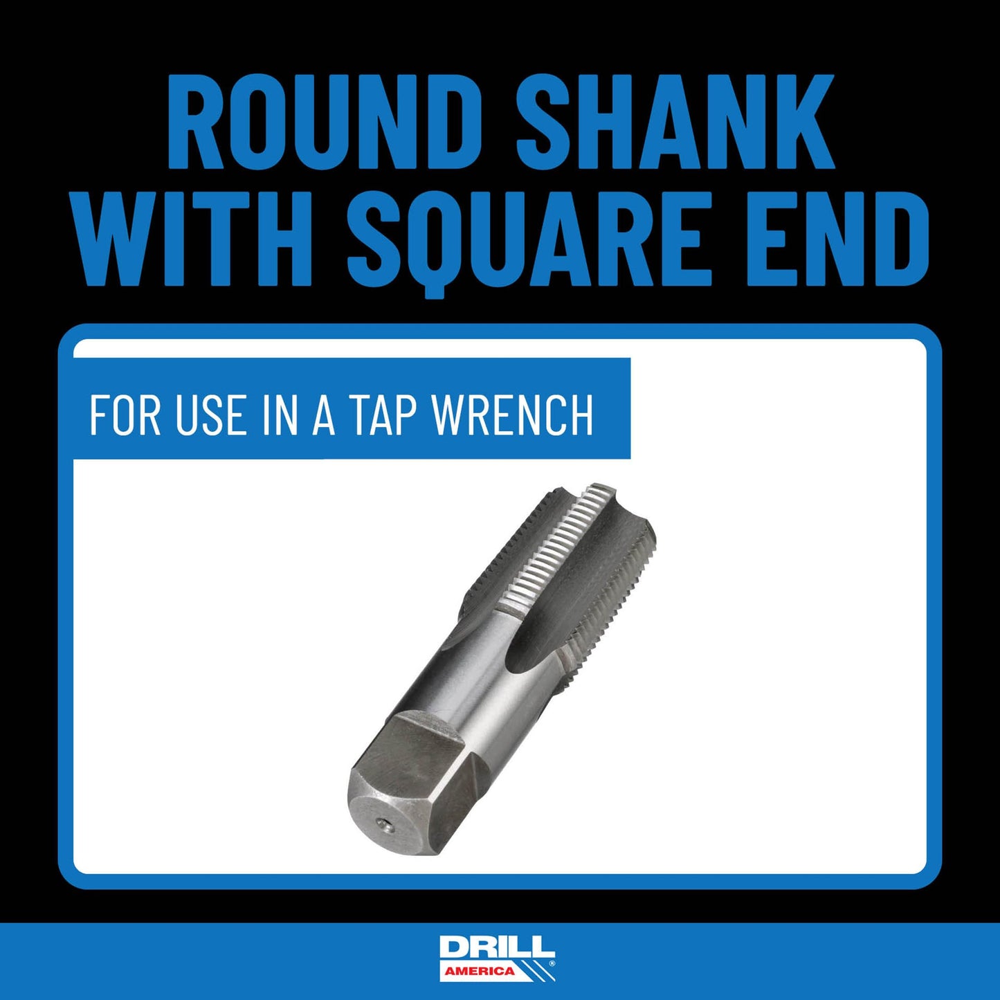 Drill America 2"-11-1/2" NPT Pipe Tap , Carbon Steel, DWTPT Series