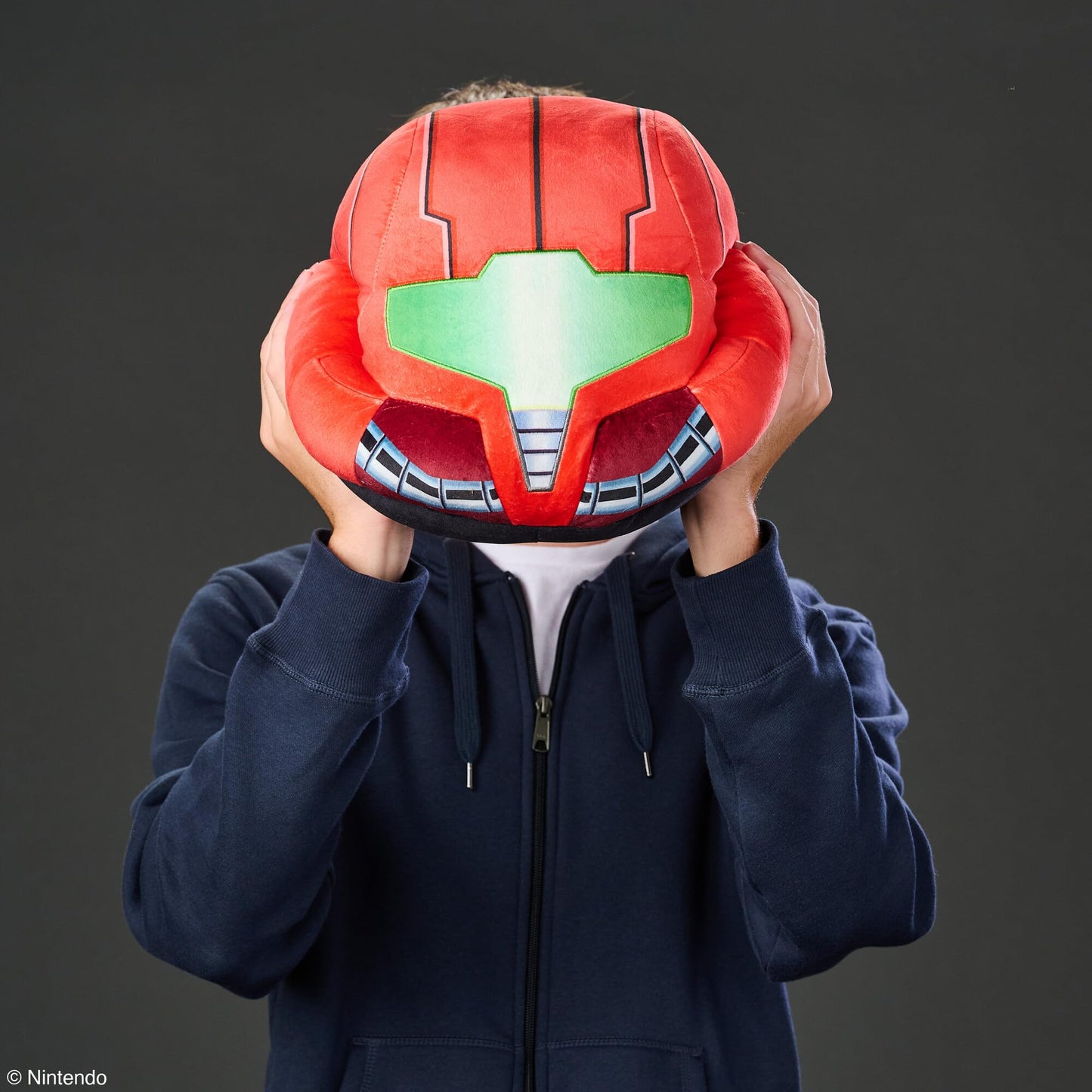 Club Mocchi- Mocchi- Metroid Prime Plushie - Samus Helmet - Officially Licensed Plush with Authentic Details - Gaming Merchandise and Gaming Room Decor for Teens - 13.5 Inch