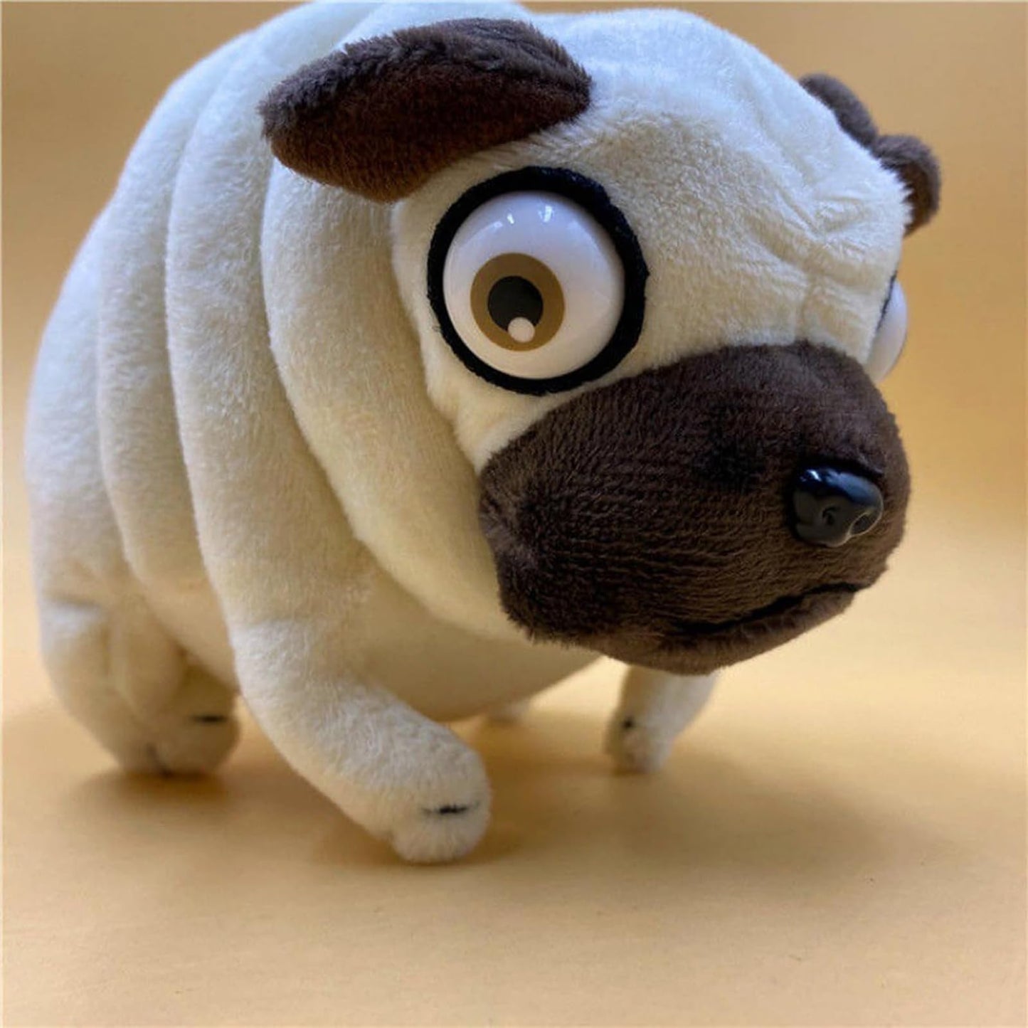 Pug Plush Toy 16" Hilarious Stuffed Animal Funny Ugly Cute Pug Weirdo Stuffed Animal Pug Plushies for Kids Boys Adults Valentines Birthdays Gift