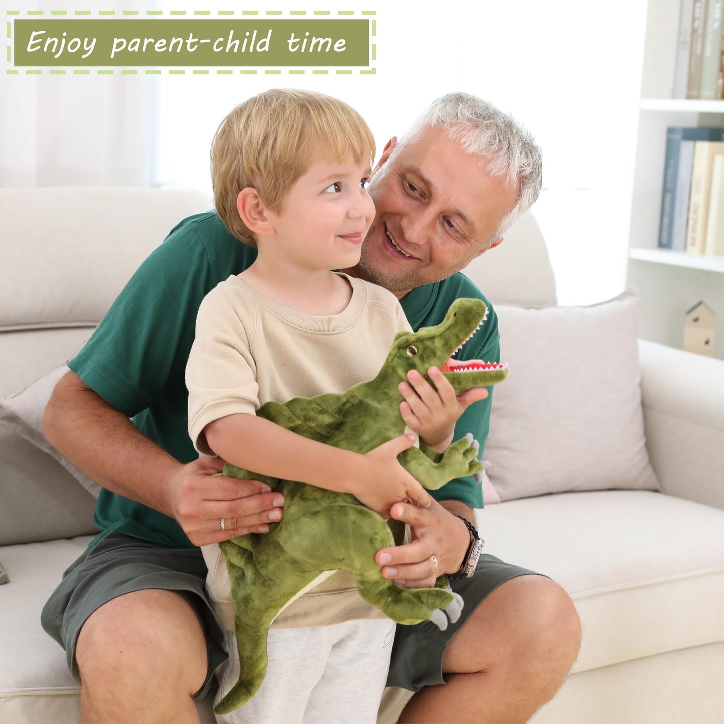 Wilomis Dinosaur Stuffed Animal, 21" Spinosaurus Soft Dinosaur Plushies, Stuffed Dinosaurs for Boys Kids