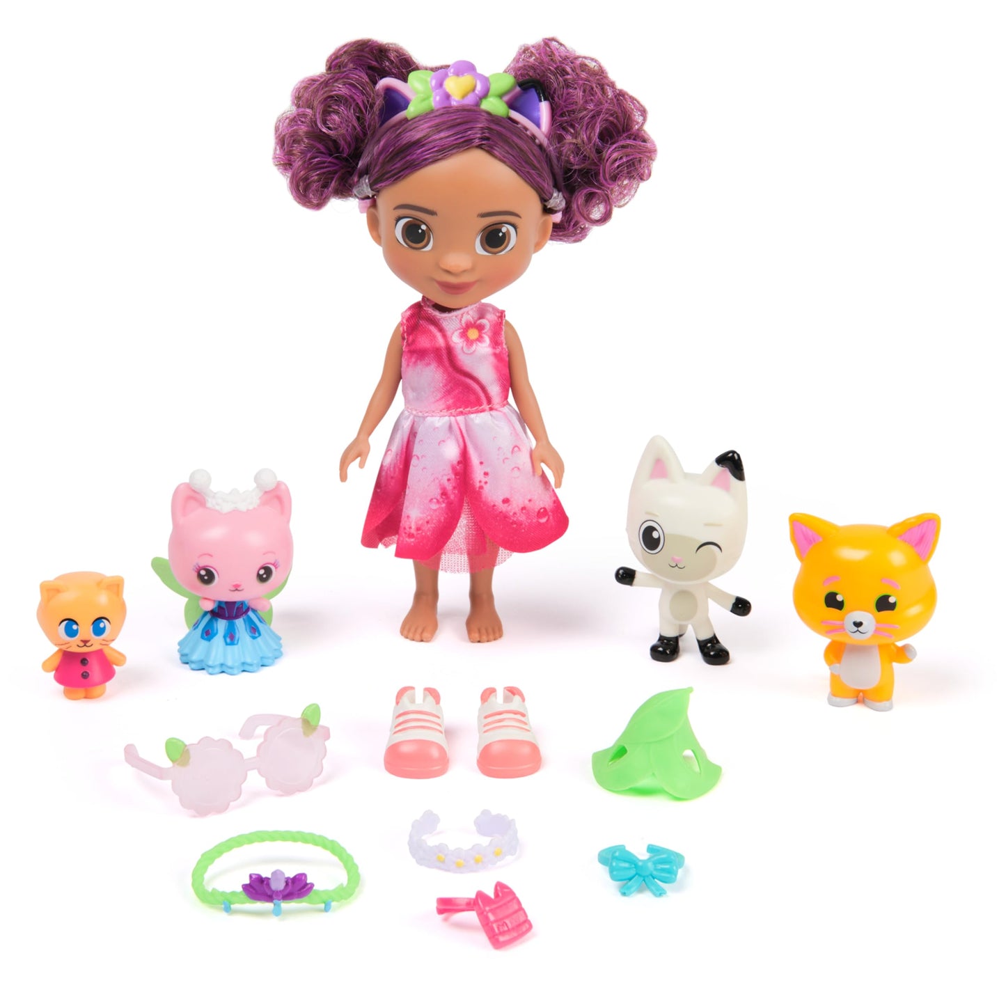 Gabby's Dollhouse: The Movie, Gabby's Garden Friends Pack with 6-Inch Gabby Doll, 4 Toy Figures & Accessories, Kids Toys for Girls & Boys Ages 3 and Up