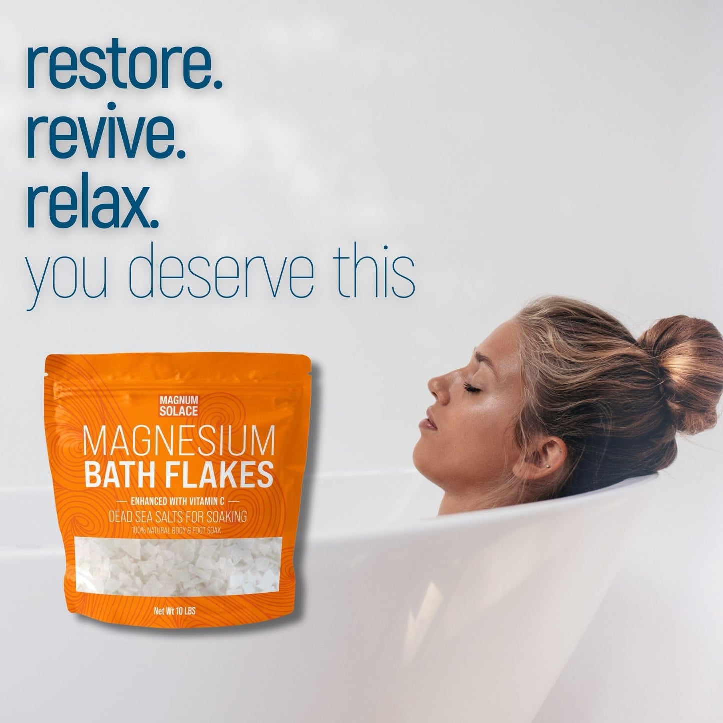 10 lbs Magnesium Flakes with Vitamin C, and 10 lbs Unscented Flakes: 2 Pack Bundle