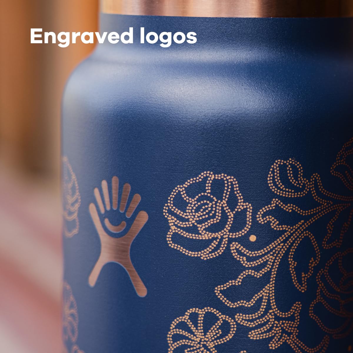 Hydro Flask 40 Oz Travel Tumbler with Handle, Lid and Straw - Insulated Stainless Steel in Western Dark Blue