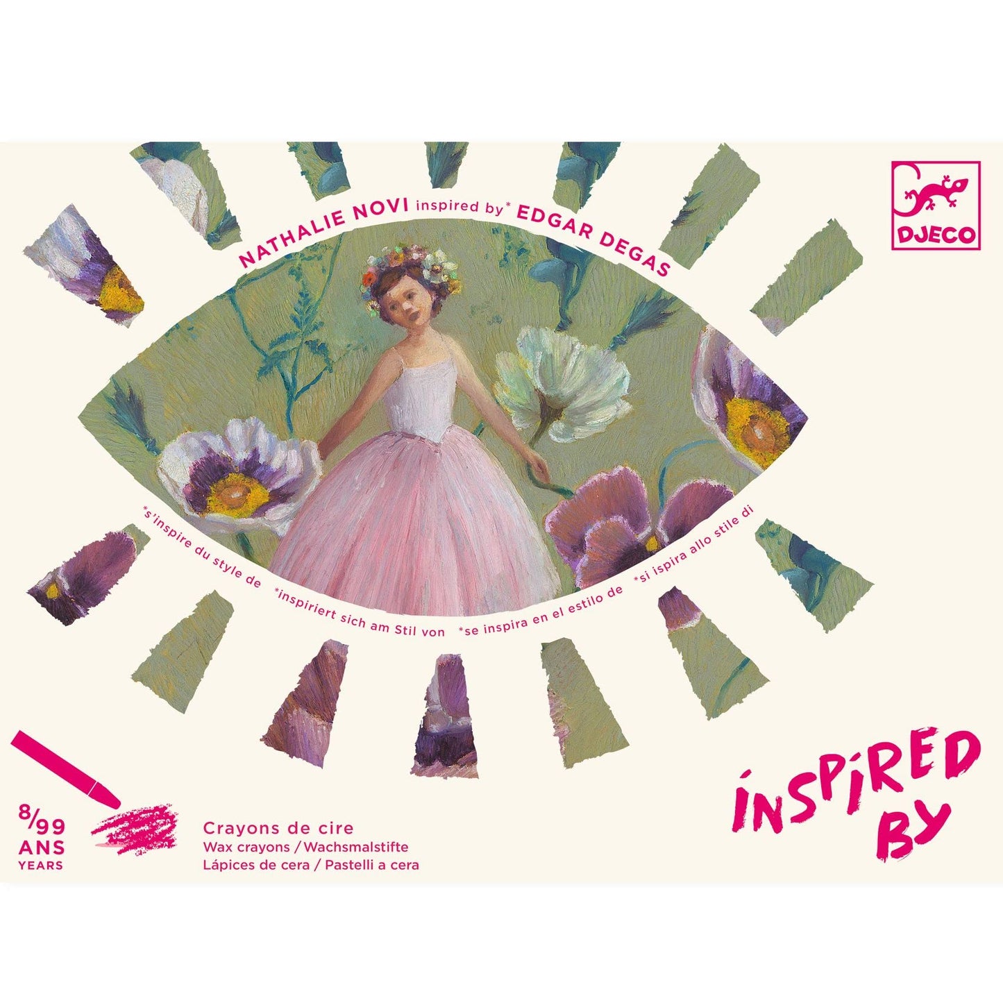 Djeco Inspired By The Ballerina Wax Crayons Kit