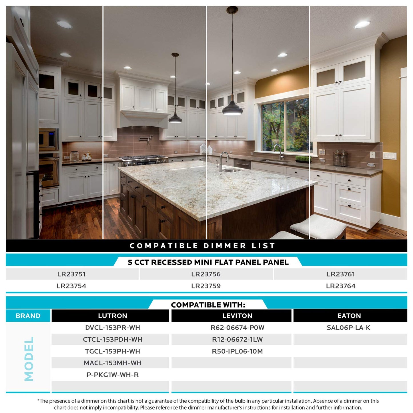 LUXRITE 6 Inch Ultra Thin LED Recessed Light with J-Box, 12W, Color Temperature Selectable 2700K | 3000K | 3500K | 4000K | 5000K, Dimmable Wafer Light, 1000 Lumens, Energy Star, IC Rated (4 Pack)