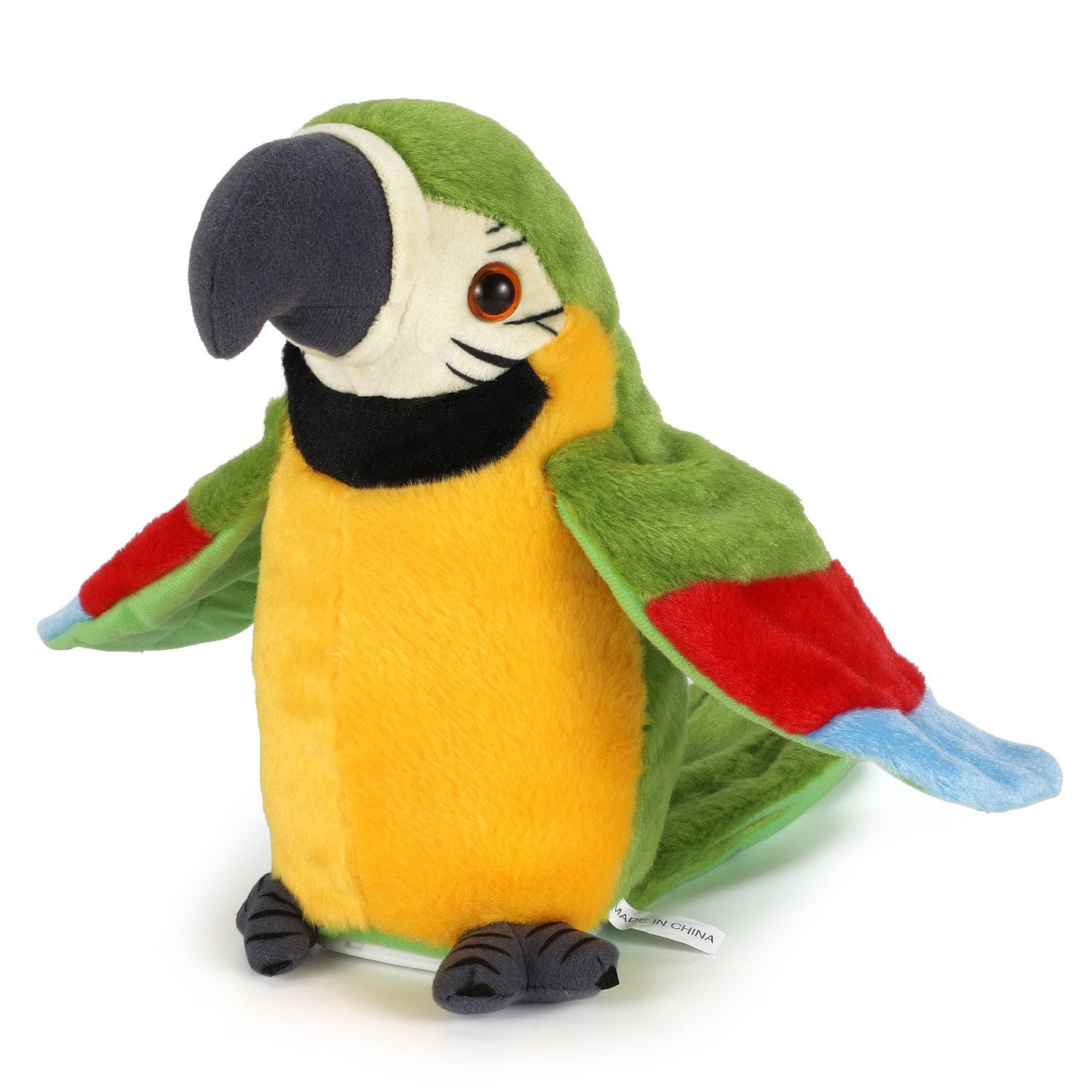 xiulifeifei Talking Parrot - Repeats What You Say with Cute Voice - Electronic Pet Talking Plush Toy Parrot for Child Kids Gift Party Toys。
